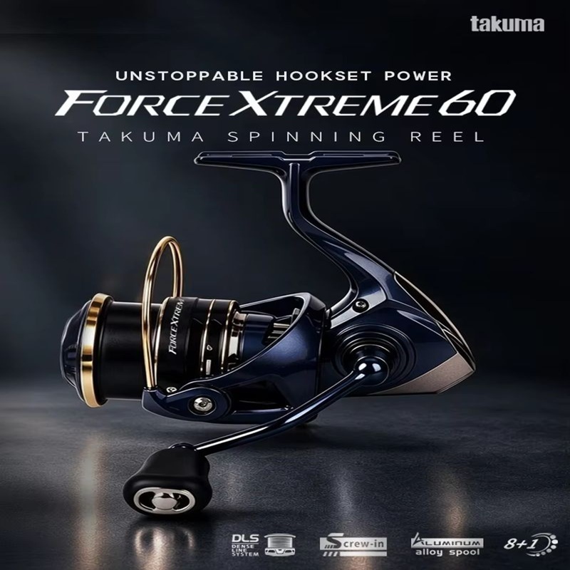 Trolling Reel - TAKUMA FX60 Standard-Spinnrolle, Langwurf-Spinnrolle mit Sanftlauf,