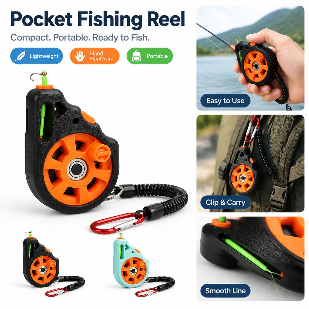 Neue Handrolle, Taschen-Angelr – Fly Reel Bewertung und Preis